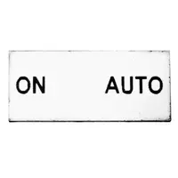 2 Position Engraved Legend Plate (ON/AUTO)