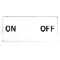 2 Position Engraved Legend Plate (ON/OFF)