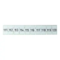 Terminal Marker Strip 111-120 To Suit 2.5mm