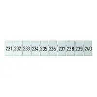 Terminal Marker Strip 231-240 To Suit 2.5mm