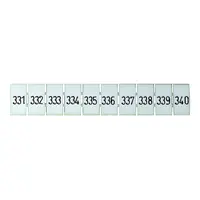 Terminal Marker Strip 331-340 To Suit 2.5mm