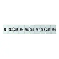 Terminal Marker Strip 351-360 To Suit 2.5mm