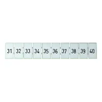 Terminal Marker Strip 31-40 To Suit 2.5mm