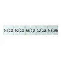 Terminal Marker Strip 341-350 To Suit 2.5mm