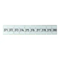 Terminal Marker Strip 371-380 To Suit 2.5mm