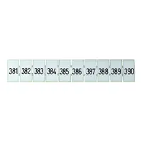 Terminal Marker Strip 381-390 To Suit 2.5mm