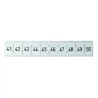 Terminal Marker Strip 41-50 To Suit 2.5mm