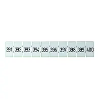 Terminal Marker Strip 391-400 To Suit 2.5mm