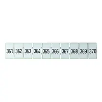 Terminal Marker Strip 361-370 To Suit 2.5mm