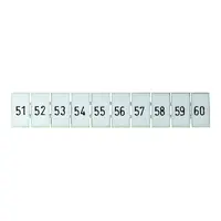 Terminal Marker Strip 51-60 To Suit 2.5mm