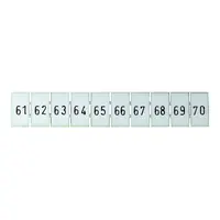 Terminal Marker Strip 61-70 To Suit 2.5mm