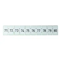 Terminal Marker Strip 71-80 To Suit 2.5mm