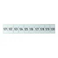 Terminal Marker Strip 121-130 To Suit 4.0mm