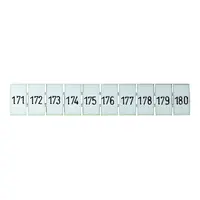 Terminal Marker Strip 171-180 To Suit 4.0mm
