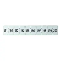 Terminal Marker Strip 191-200 To Suit 4.0mm