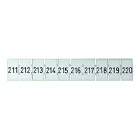 Terminal Marker Strip 211-220 To Suit 4.0mm