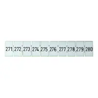 Terminal Marker Strip 271-280 To Suit 4.0mm