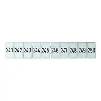 Terminal Marker Strip 241-250 To Suit 4.0mm