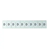 Terminal Marker Strip Letter D To Suit 4.0mm