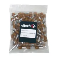 Single Cord End Ferrule 10mm x 12mm Brown