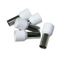 Single Cord End Ferrule 16mm x 12mm White