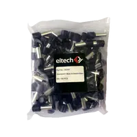 Single Cord End Ferrule 25mm x 18mm Black