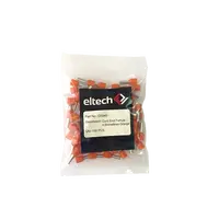 Single Cord End Ferrule 4.0mm x 9mm Orange