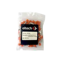 Single Cord End Ferrule 4.0mm x 12mm Orange