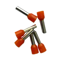 Single Cord End Ferrule 4.0mm x 12mm Orange