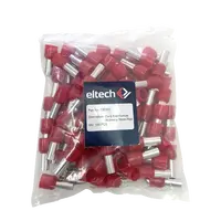 Single Cord End Ferrule 35mm x 16mm Red