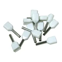 Twin Cord End Ferrule 0.5mm White