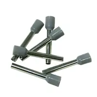 Single Cord End Ferrule 2.5mm x 18mm Grey