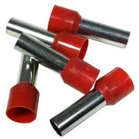 Single Cord End Ferrule 35mm x 25mm Red