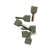 Twin Cord End Ferrule 2.5mm Grey