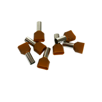 Twin Cord End Ferrule 10mm Red