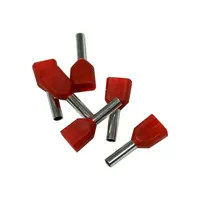 Twin Cord End Ferrule 1.0mm Red