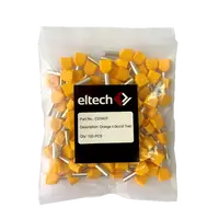 Twin Cord End Ferrule 4.0mm Orange