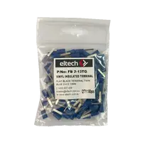 Pre-Insulated Flat Blade Terminal – Twin – Blue 2.4 X 13mm