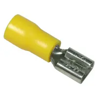 Pre-Insulated Quick Connectors – Semi Insulated Female – Yellow 6.3mm