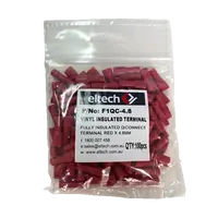 Pre-Insulated Quick Connectors – Fully Insulated Female – Red 4.8mm