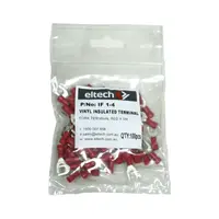 Pre-Insulated Fork Terminal – Single – Red M4