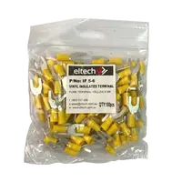Pre-Insulated Fork Terminal – Single – Yellow M6