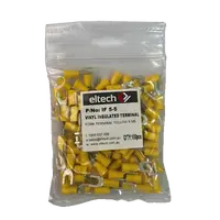 Pre-Insulated Fork Terminal – Single – Yellow M5