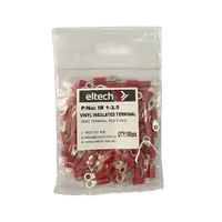 Pre-Insulated Ring Terminal – Single – Red M3.5