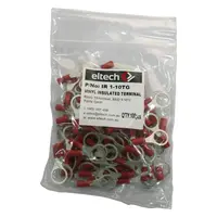 Pre-Insulated Ring Terminal – Twin – Red M10