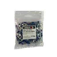 Pre-Insulated Ring Terminal – Twin – Blue M8