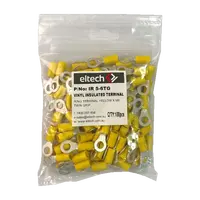 Pre-Insulated Ring Terminal – Twin – Yellow M6