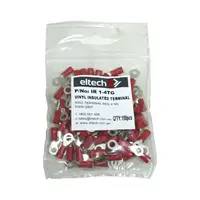 Pre-Insulated Ring Terminal – Twin – Red M4
