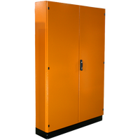 Floor Mount Enclosure 1000w x 1800h x 300d – Double Door – Orange