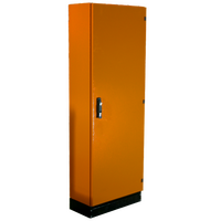 Floor Mount Enclosure 800w x 1600h x 300d – Single Door – Orange